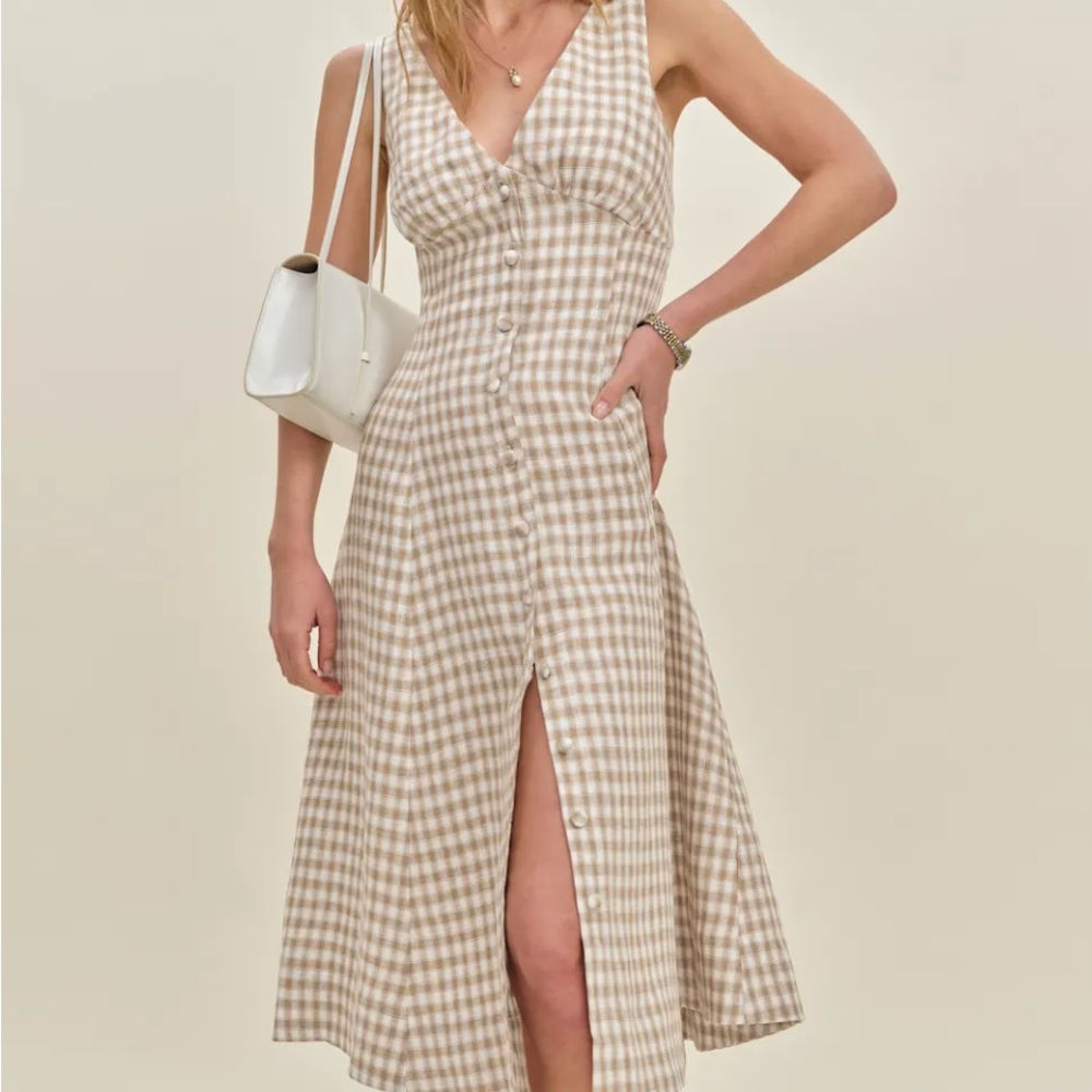 NWT - Reformation Linen Dress Size 6.